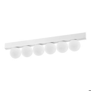 Ideal lux ping pong pl6 plafoniera 6 luci led 18w 3000k bianca