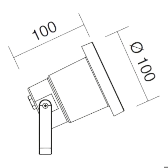 Applique da esterno orientabile bianco e-sea isyluce