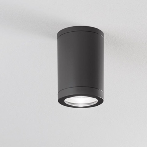 Faretto per esterno led a soffitto cilindro isyluce antracite