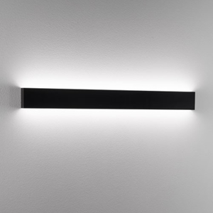 Applique 88cm nero isyluce led 36w 4000k rettangolare