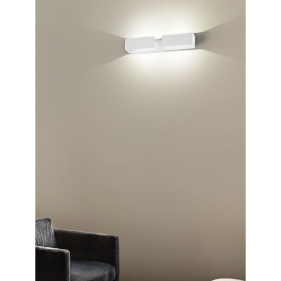 Isyluce applique bianca moderna led 40w 3000k design