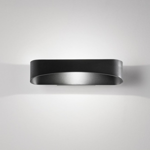 Isyluce drappo applique nero moderno design led 36w 3000k