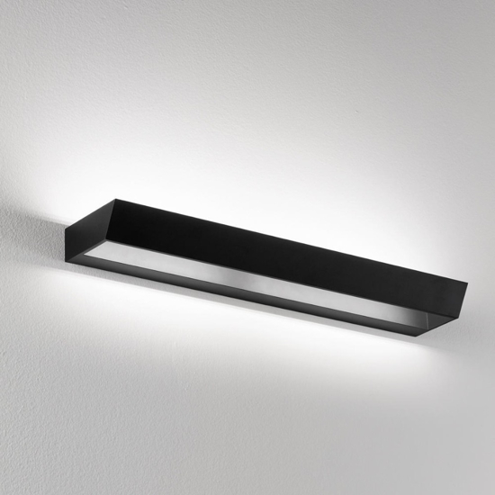 Applique edge nero isyluce design moderna led 30w 4000k