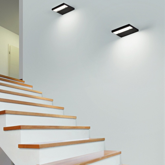 Isyluce applique nero led mono emissione 12w 4000k