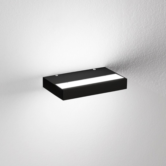 Applique nero isyluce plate duplex led 15w 3000k-4000k