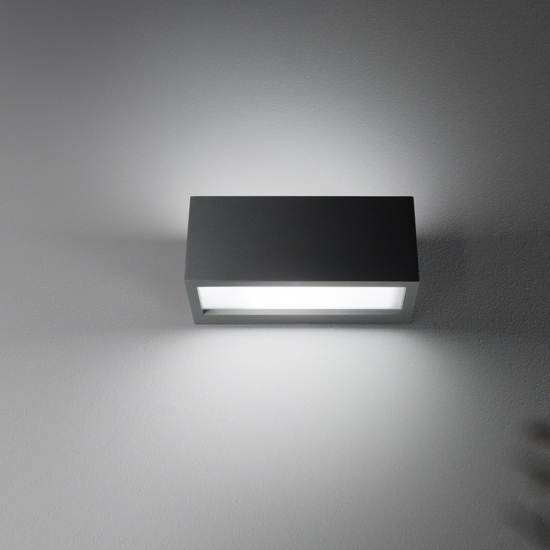 Isyluce metro applique da esterno 24w 3000k antracite