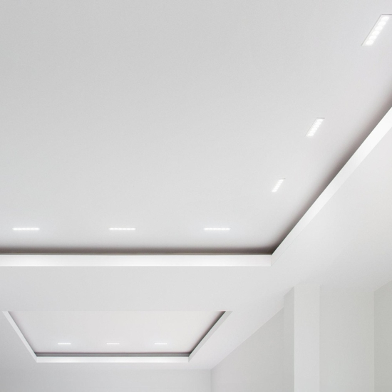 Fari da incasso bianco led 8w 4000k per isyluce exacta