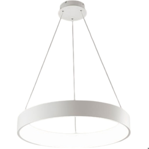 Lampadario led 90w 3200k 80cm anello bianco band diodi