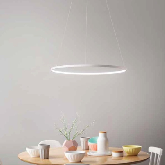 Affralux aluring lampadario moderno 26w cerchio bianco