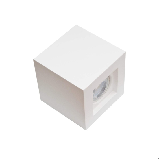 Plafone cubo da soffitto di gesso bianco isyluce