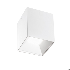 Isyluce faretto led cubo 20w 3000k da soffitto bianco