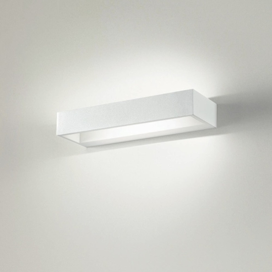 Isyluce applique led 12w 3000k rettangolare bianco moderno