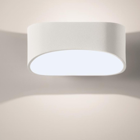 Isyluce applique da parete bianco led 20w 3000k moderna