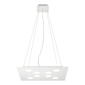 Affralux flet lampadario quadrato moderno bianco