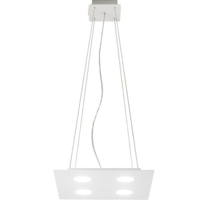 Lampadario moderno led bianco affralux flet