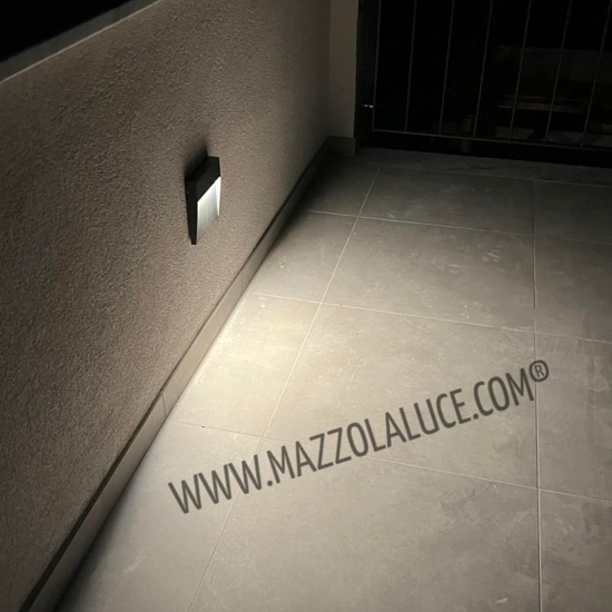 Isyluce segnapasso led 6w 4000k da esterno antracite senza incasso