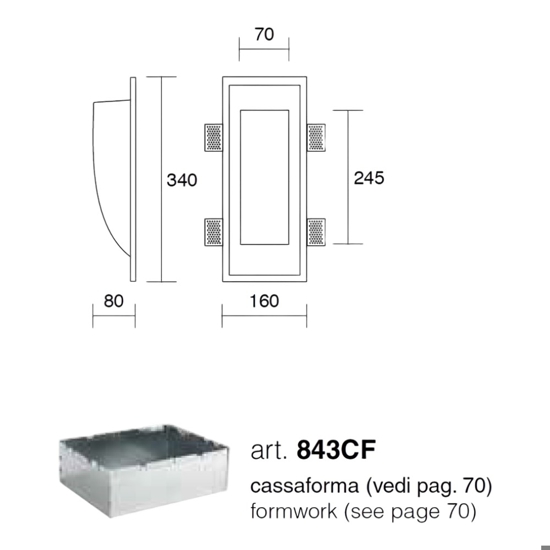 Isyluce faretto segnapasso gesso da incasso a scomparsa per scale