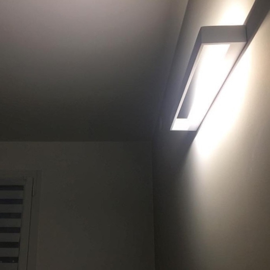 Isyluce applique led 12w 4000k bianco design moderno