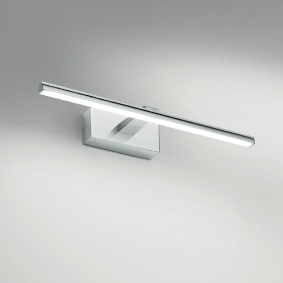 Isyluce applique da bagno luce sopra specchio cromato 8w 3000k