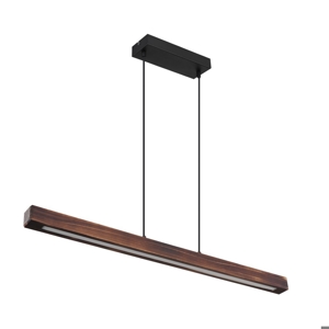 Lampadario led trave di legno a sospensione per soggiorno 28w 3000k