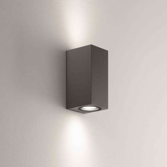 Applique da esterno moderno antracite quadrato isyluce