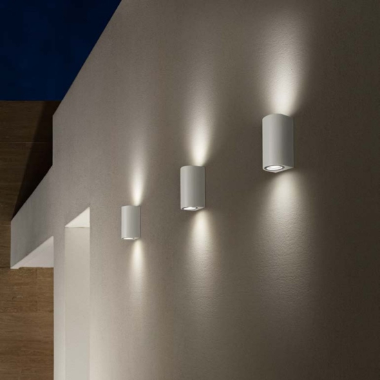 Applique per esterno moderno bianco isyluce biemissione