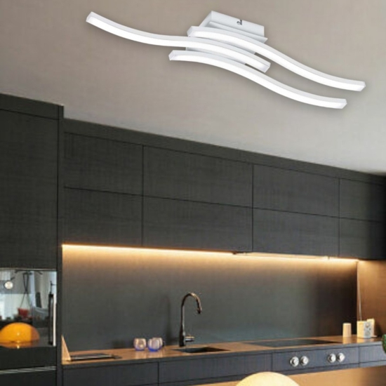 Plafoniera led bianco moderno 15w 4000k design