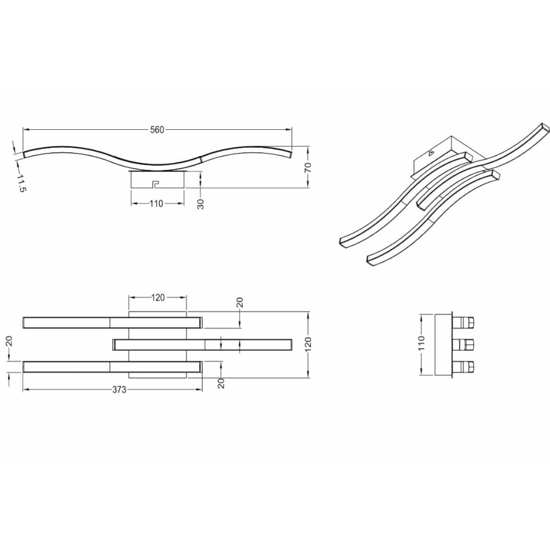 Plafoniera led bianco moderno 15w 4000k design