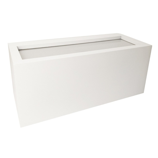 Isyluce applique deco per esterno bianco rettangolare r7s