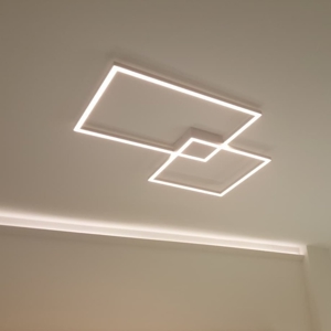 Plafoniere led 45w 3000k 4000k 6000k cct bianca design moderna perenz cross