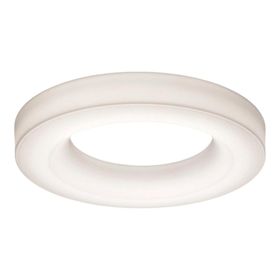 Grande plafoniera led anello bianco dimmerabile stilnovo saturn