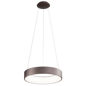 Affralux band diodi lampadario a sospensione cerchio led 60cm marrone caffe