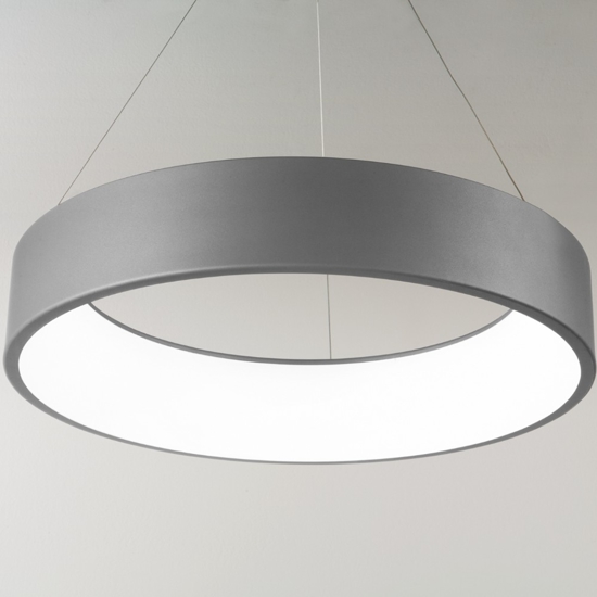 Affralux band diodi antracite lampadario a sospensione cerchio led 45cm per cucina