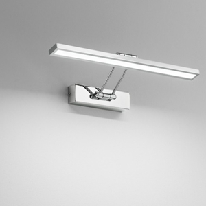 Applique specchio da bagno isyluce cromo orientabile led 8w 3000k