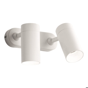 Lampada da parete soffitto applique con 2 faretti bianco isyluce