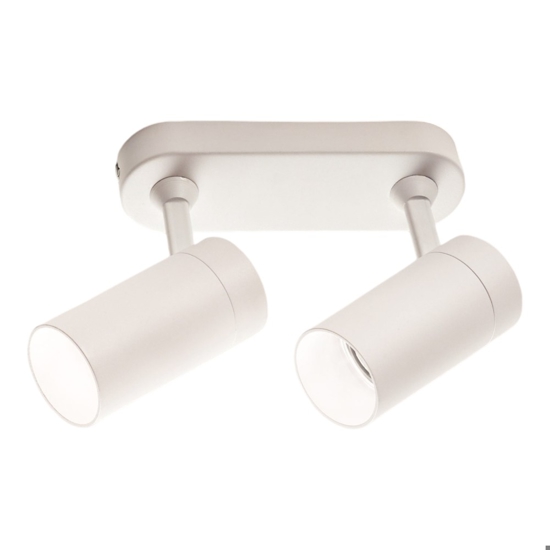 Lampada da parete soffitto con 2 faretti bianco isyluce