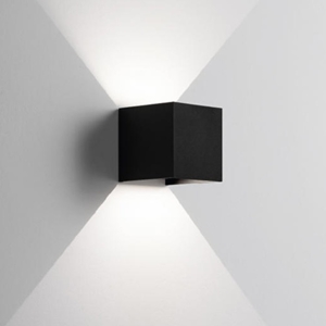 Applique led nero 6w 3000k cubo fasci luce regolabili