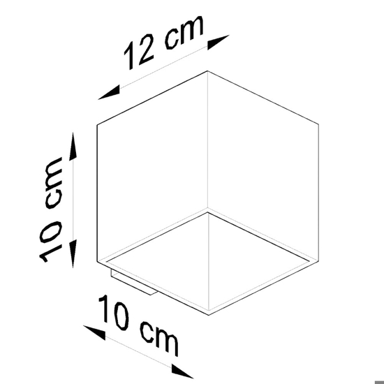 Applique di legno naturale lampada cubo