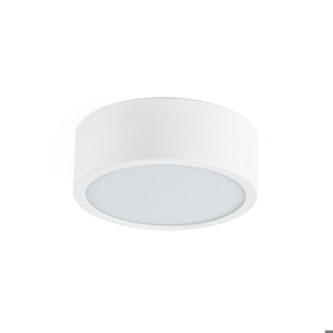 Plafoniera a led 17w 3000k bianca linea light box rotonda moderna