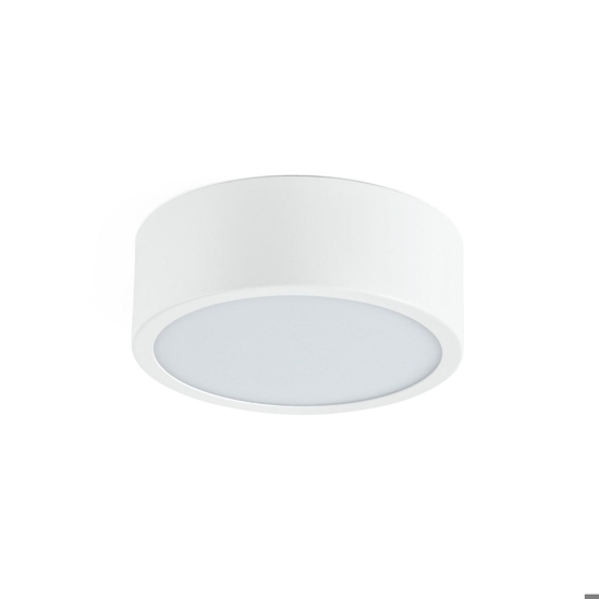 Plafoniera a led 17w 3000k bianca linea light box rotonda moderna