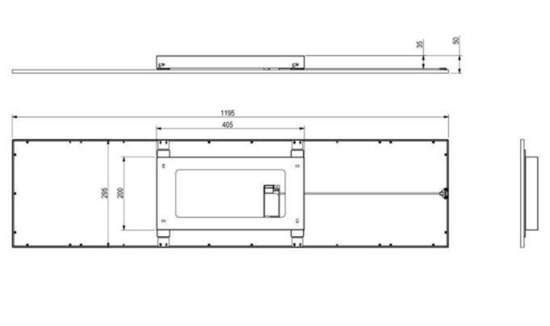 Pannello plafoniera led 119x29 dimmerabile 2700k-6500k