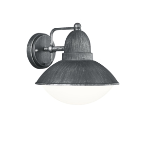 Applique da esterno moderno ip44 e27 grigio antico per giardino fp