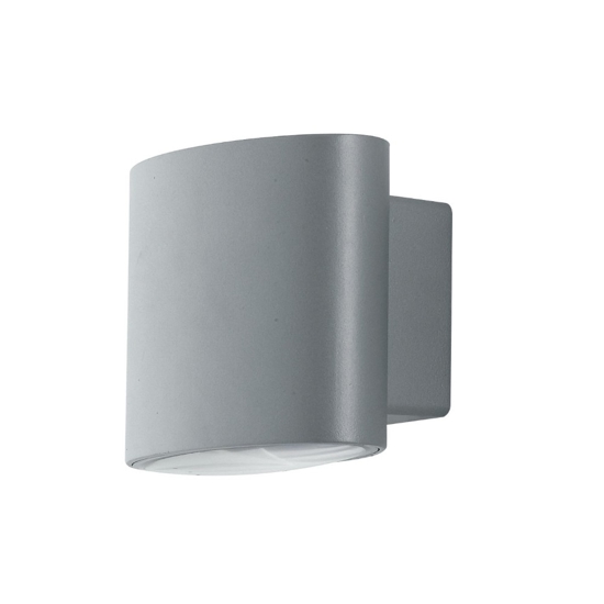 Applique da esterno moderno ip44 8w 4000k grigio