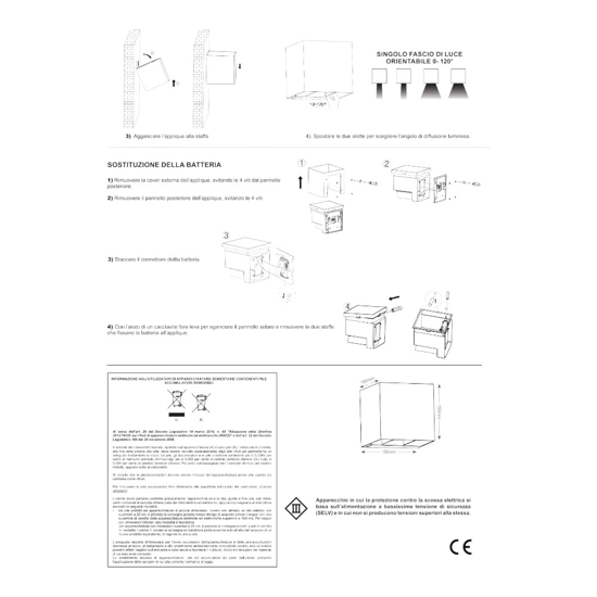 Applique da esterno bianco luce solare sensore crepuscolare movimento ip65  4000k 5w