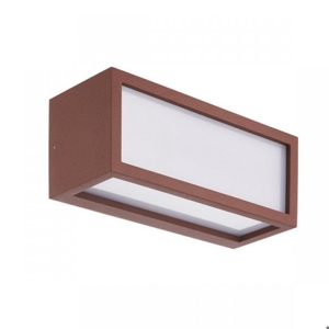 Applique da esterno corten ip65 rettangolare moderna