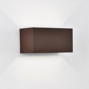 Applique per esterni led 24w 4000k moderna corten