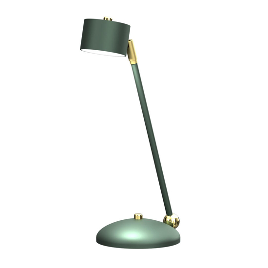 Lampada da tavolo verde e oro gx53 personalizzazione