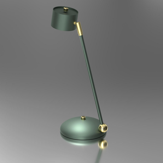 Lampada da tavolo verde e oro gx53 personalizzazione