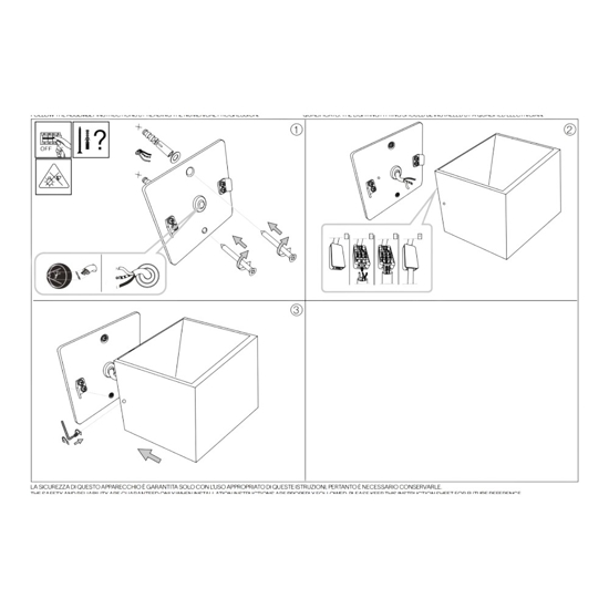 Applique da esterno ip44 cubo marrone  6w 4000k fp