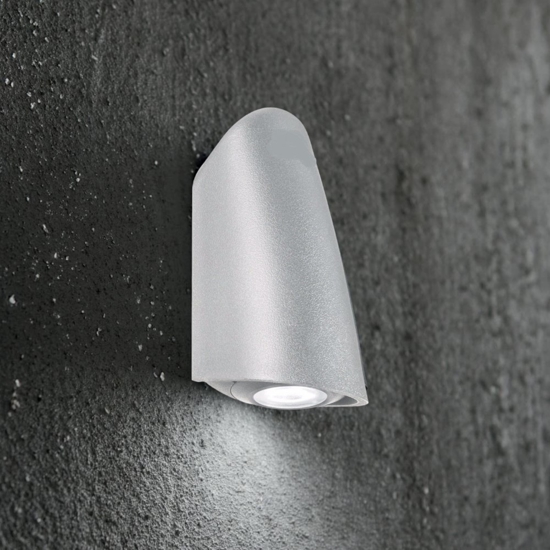 Applique da esterno grigio moderna ip67 luce verso il basso fp